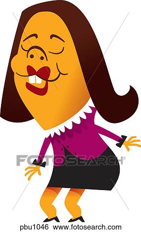 A businesswoman standing with her eyes closed View Large Illustration Stock Illustration - A businesswoman standing with her eyes closed. Fotosearch