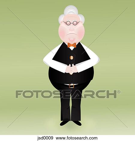 A butler View Large Illustration Stock Illustration - A butler. Fotosearch