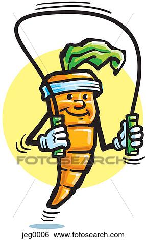 A carrot skipping rope View Large Illustration Stock Illustration - A carrot skipping rope. Fotosearch