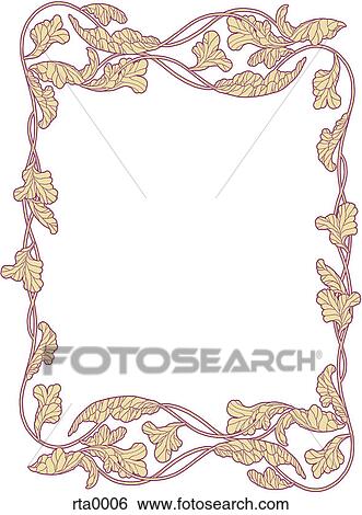 A decorative brown and purple border View Large Illustration Stock Illustration - A decorative brown and purple border. Fotosearch