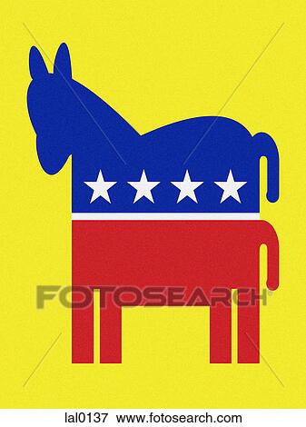 A democratic donkey View Large Illustration Stock Illustration - A democratic donkey. Fotosearch