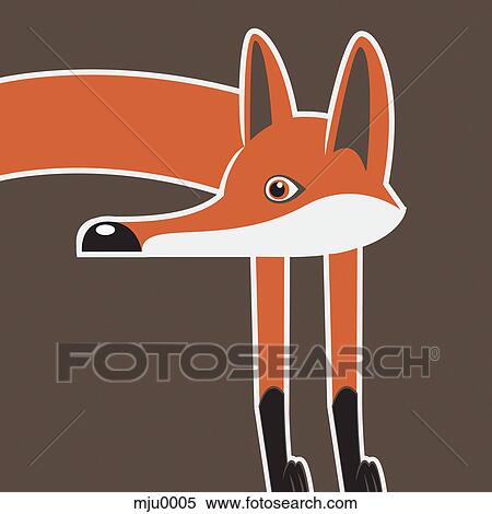 Stock Illustration - A fox. Fotosearch