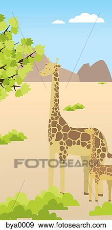 A giraffe View Large Illustration Stock Illustration - A giraffe. Fotosearch