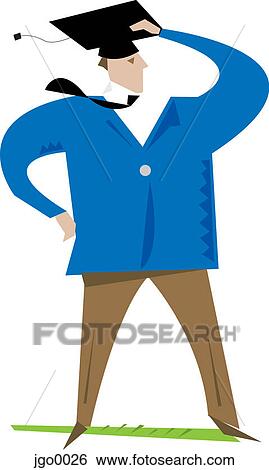 A graduate View Large Illustration Stock Illustration - A graduate. Fotosearch