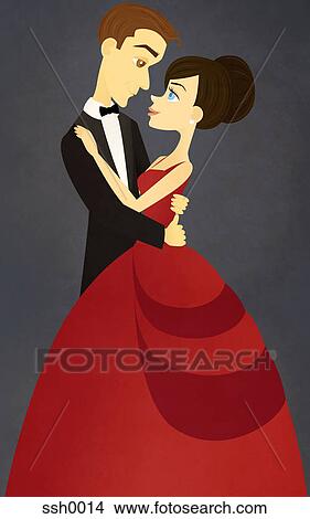 A man and woman in an embrace View Large Illustration Stock Illustration - A man and woman in an embrace. Fotosearch