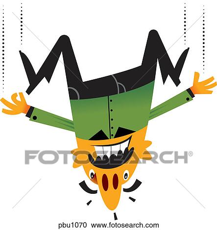 Clipart - A man falling. Fotosearch