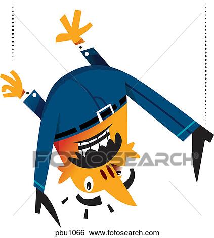 Stock Illustration - A man falling. Fotosearch