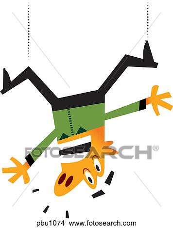A man falling View Large Illustration Stock Illustration - A man falling. Fotosearch