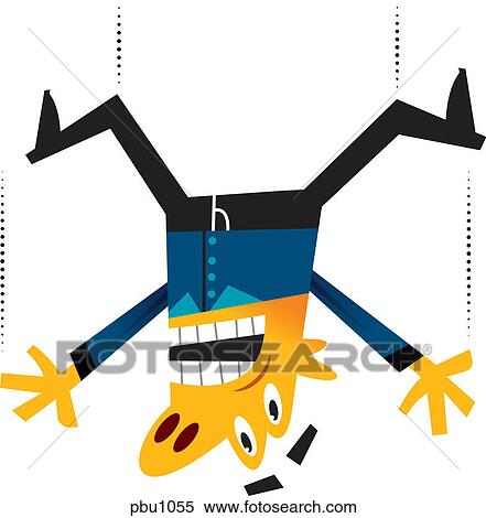 A man falling upside down View Large Illustration Stock Illustration - A man falling upside down. Fotosearch