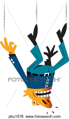A man falling upside down View Large Illustration Stock Illustration - A man falling upside down. Fotosearch