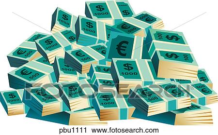 A pile of euros View Large Illustration Clip Art - A pile of euros. Fotosearch