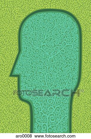 A profile of a man View Large Illustration Stock Illustration - A profile of a man. Fotosearch