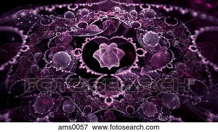 Stock Illustration - A purple abstract illustration. Fotosearch