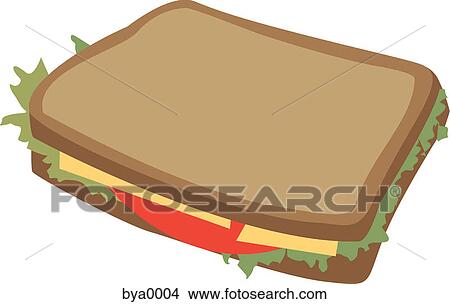 A sandwich View Large Illustration Stock Illustration - A sandwich. Fotosearch