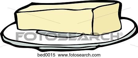 Stock Illustration - A stick of butter. Fotosearch