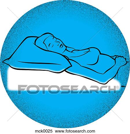 Stock Illustration - A woman sleeping. Fotosearch