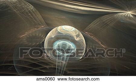 Clipart - Abstract image of an orb. Fotosearch