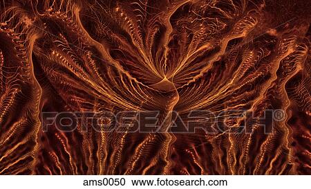 Clipart - Abstract orange image. Fotosearch