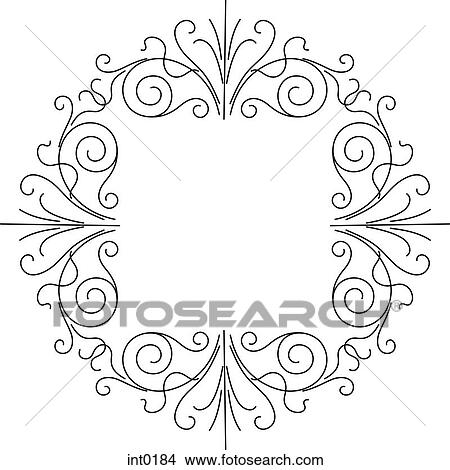 Stock Illustration - Black border. Fotosearch