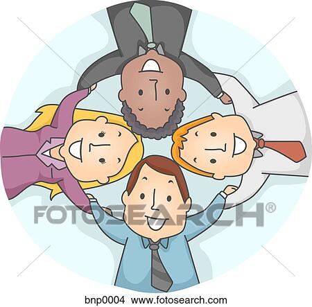 Business people huddled in a circle View Large Illustration Stock Illustration - Business people huddled in a circle. Fotosearch