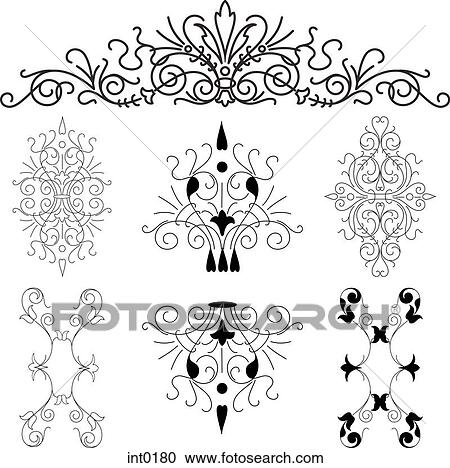 Clipart - Decorative elements. Fotosearch