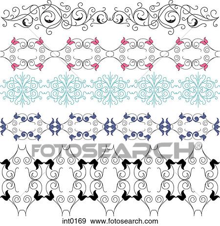 Decorative elements View Large Illustration Stock Illustration - Decorative elements. Fotosearch