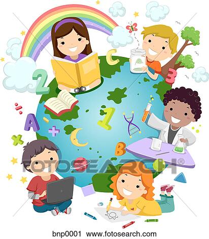 Clip Art - Early childhood education around the world. Fotosearch