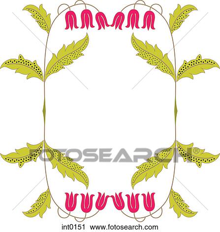 Clip Art - Flower border. Fotosearch