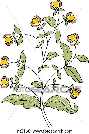 Stock Illustration - Flower buds. Fotosearch