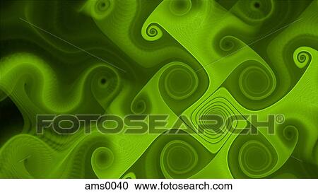 Clipart - Green abstract digital illustration. Fotosearch