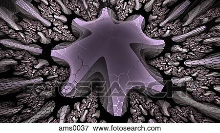 Stock Illustration - Grey abstract digital illustration. Fotosearch