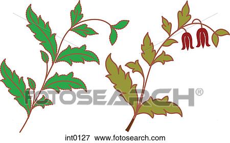 leaves and flowers View Large Illustration Stock Illustration - leaves and flowers. Fotosearch