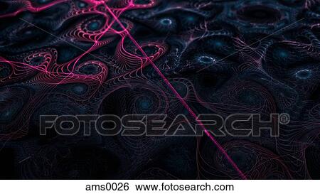 Stock Illustration - Magenta abstract digital background. Fotosearch
