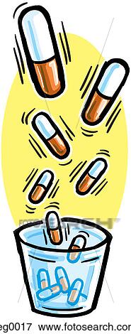 Medicine in a cup View Large Illustration Stock Illustration - Medicine in a cup. Fotosearch