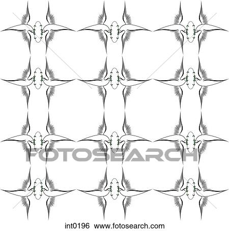 Stock Illustration - Pattern of birds. Fotosearch