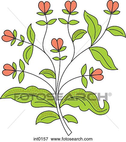 Pink flower buds View Large Illustration Stock Illustration - Pink flower buds. Fotosearch