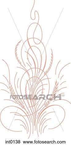 Pink swirly decorative element View Large Illustration Stock Illustration - Pink swirly decorative element. Fotosearch