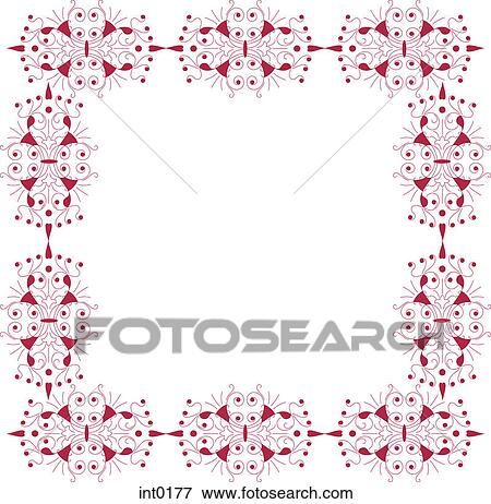 Stock Illustration - Red border. Fotosearch