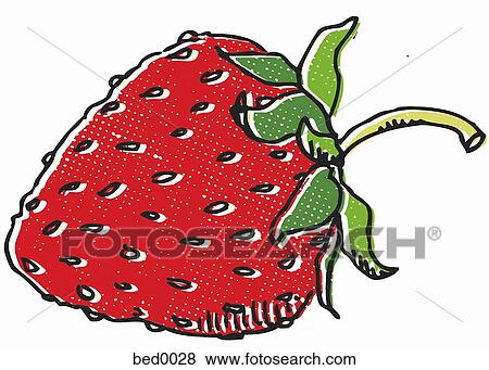 Strawberry View Large Illustration Stock Illustration - Strawberry. Fotosearch