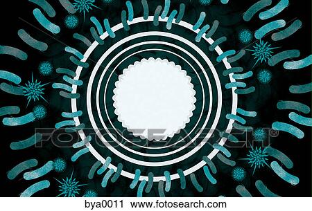 Clip Art - Teal coloured abstract illustration. Fotosearch