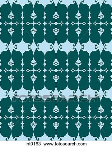 Teal pattern View Large Illustration Drawing - Teal pattern. Fotosearch