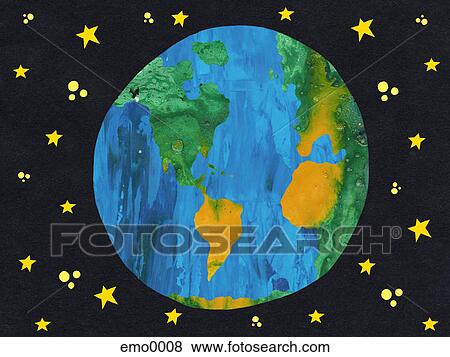 Stock Illustration - The earth. Fotosearch
