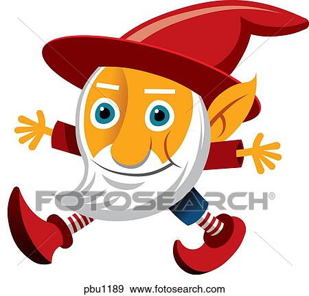 A bearded elf with a red hat View Large Illustration Stock Illustration - A bearded elf with a red hat. Fotosearch