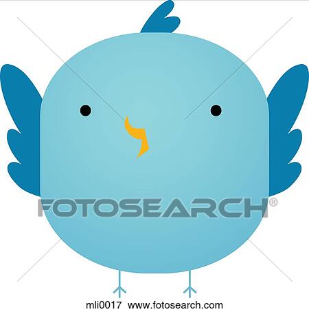 A blue bird View Large Illustration Stock Illustration - A blue bird. Fotosearch