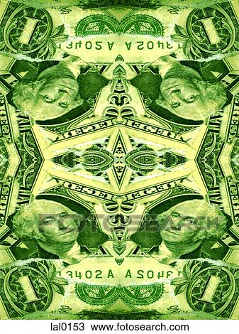 A design using American money. View Large Illustration Drawing - A design using American money.. Fotosearch