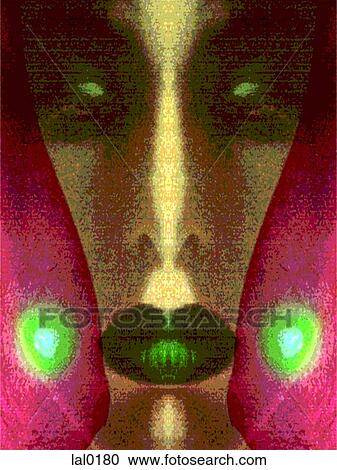 Clipart - A face. Fotosearch