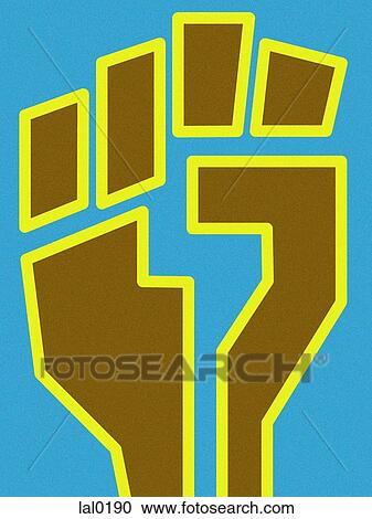 Clipart - A fist. Fotosearch