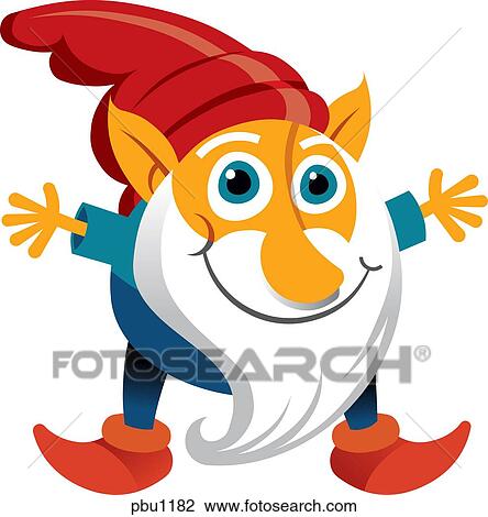 Drawing - A gnome. Fotosearch