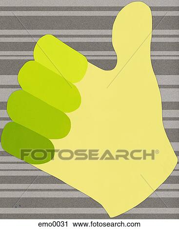 Clip Art - A hand giving thumbs up. Fotosearch