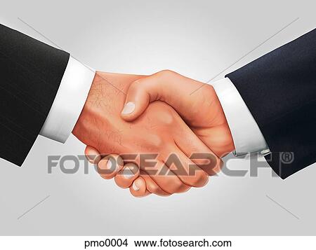 A handshake between businessmen View Large Illustration Stock Illustration - A handshake between businessmen. Fotosearch